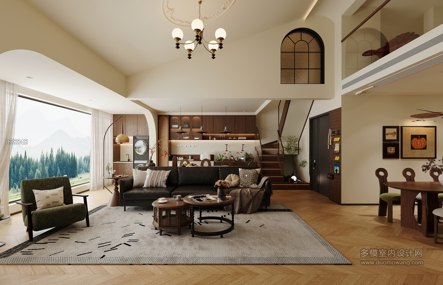 现代客餐厅单张一