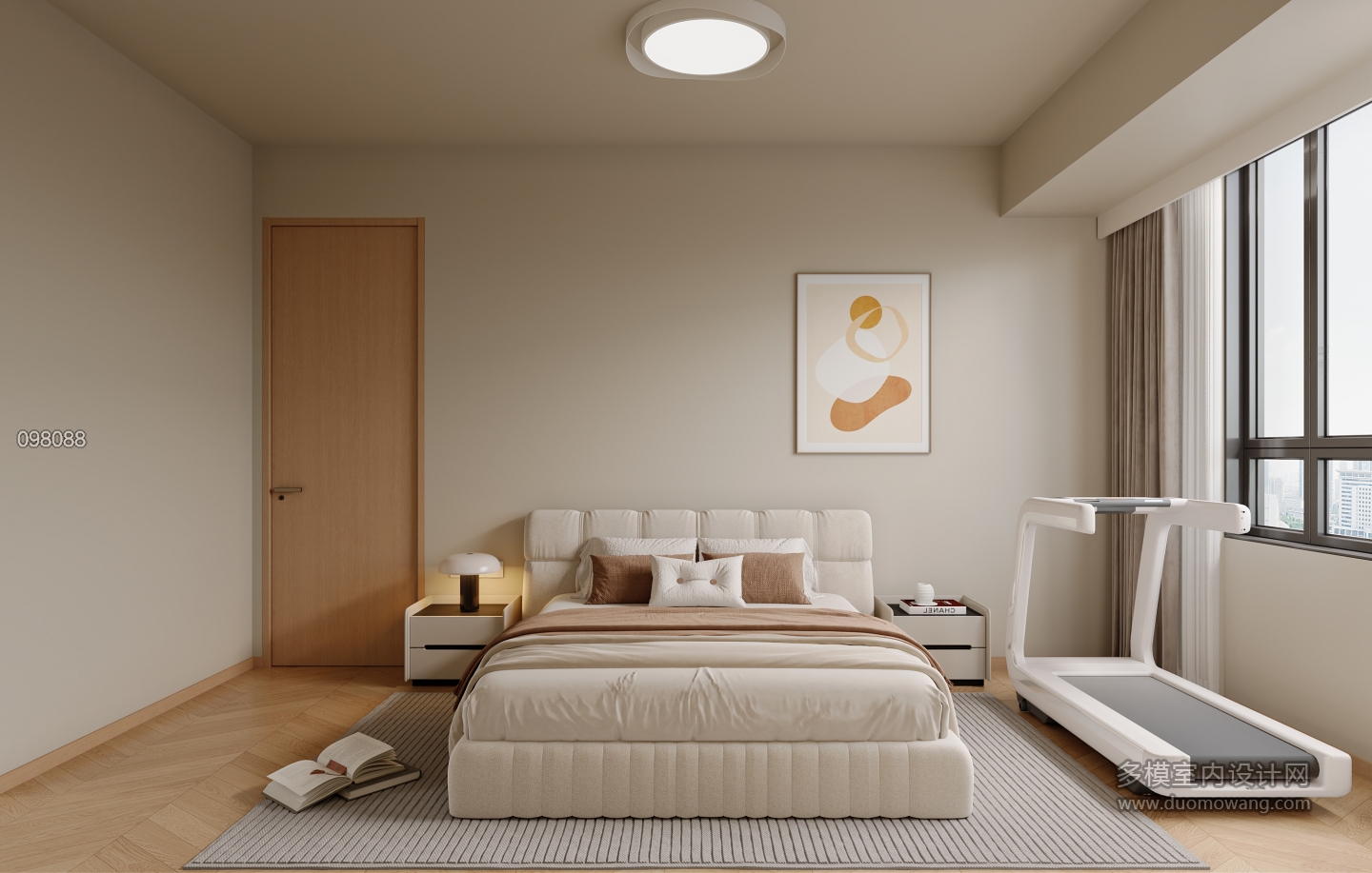 奶油风 主卧静态