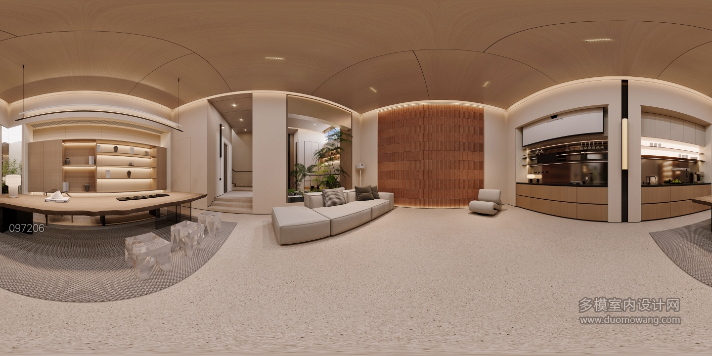 负一现代大厅全景