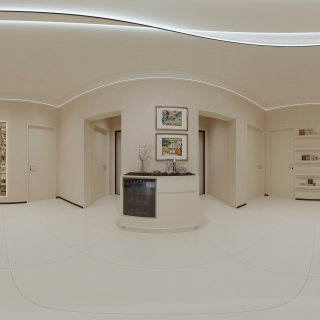 现代 二楼 楼梯间 全景 新