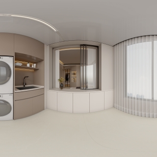 现代 洗衣房全景