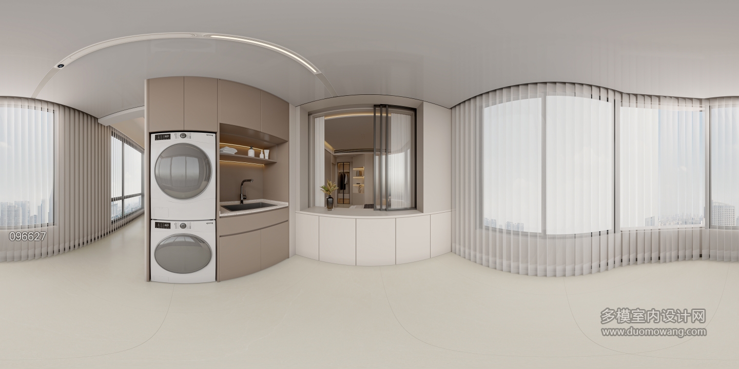 现代 洗衣房全景