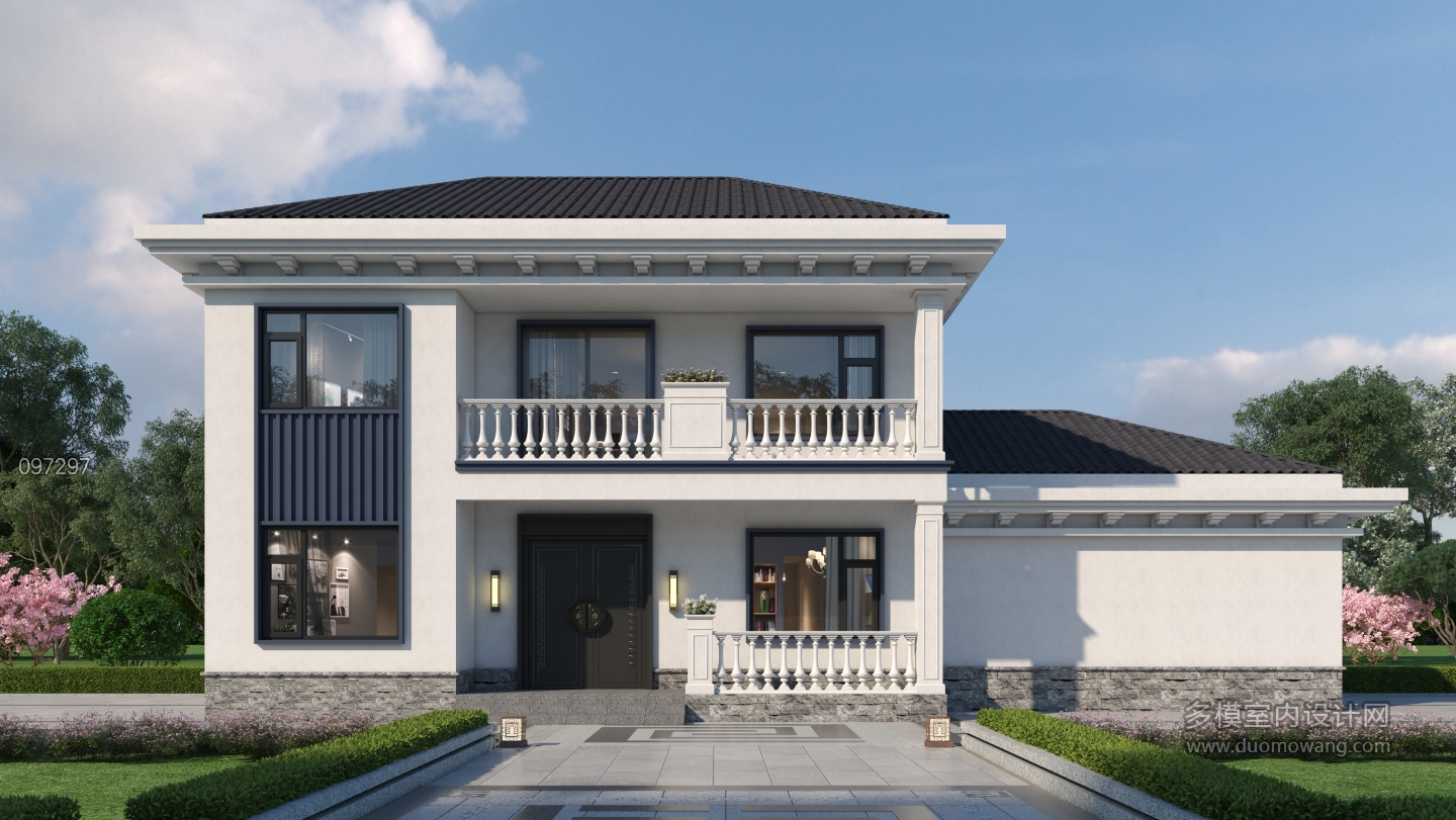 新中式别墅外观