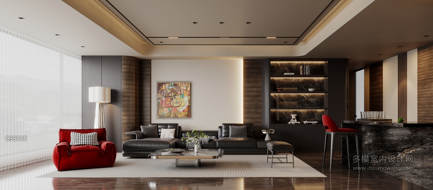 现代轻奢沙发背景