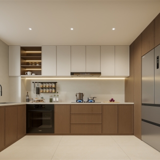 现代中古厨房静态