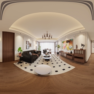 1现代中古风客餐厅