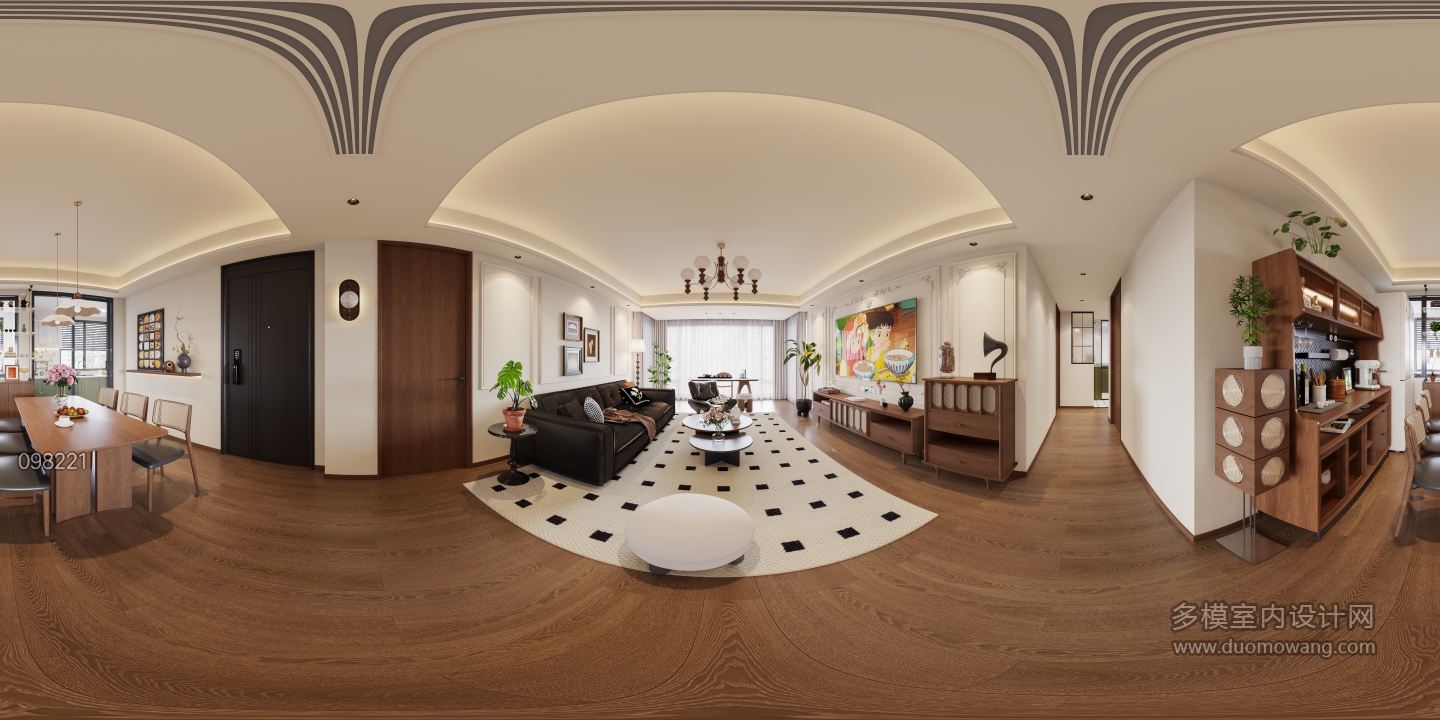 1现代中古风客餐厅