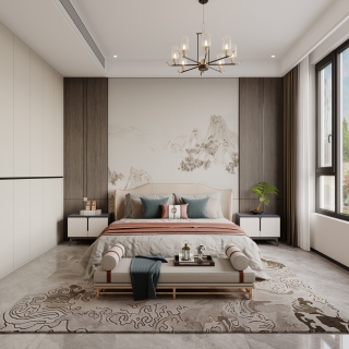 新中式卧室