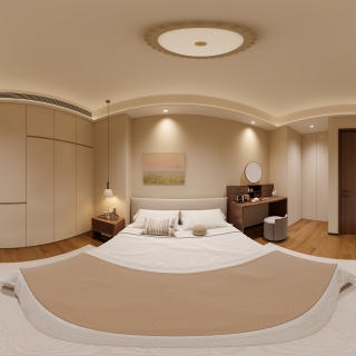 现代主卧全景