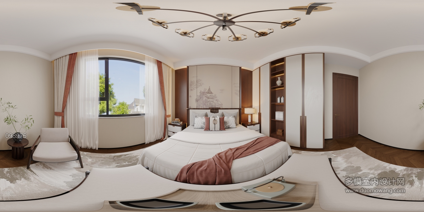 新中式北卧室2-360_2f