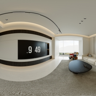 现代客餐厅全景