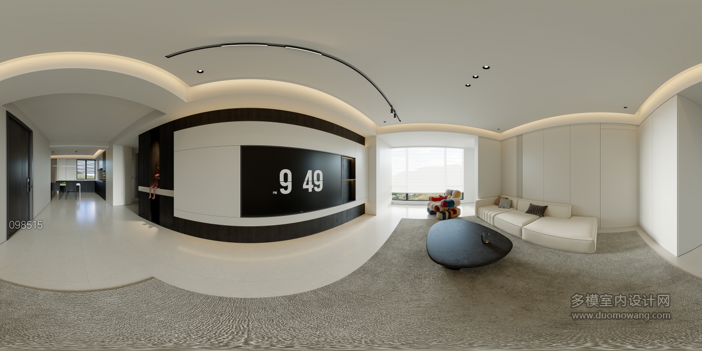 现代客餐厅全景