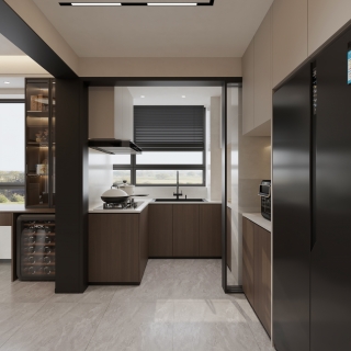 现代意式 厨房 单张