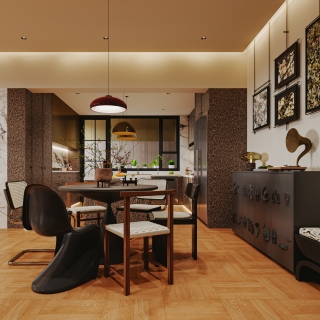 老钱风客厅特写3