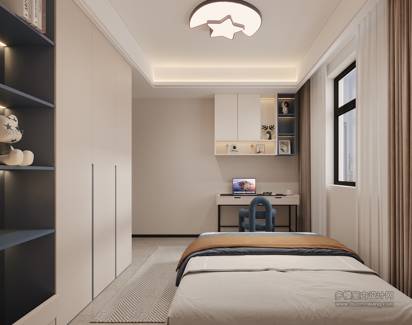 现代卧室2(视角1)