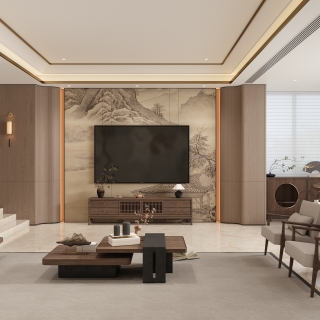 宋代客厅电视墙