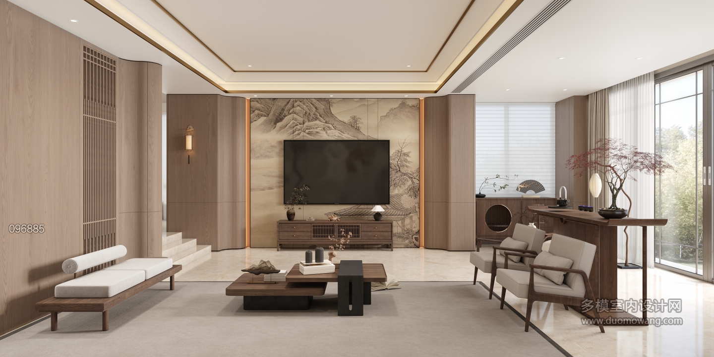 宋代客厅电视墙