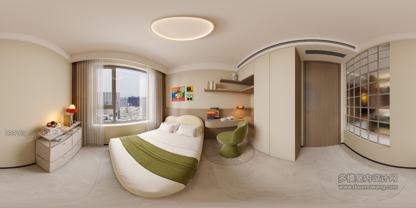 现代小孩房全景