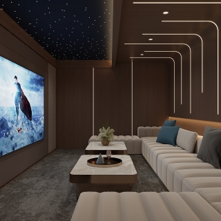 意式负一楼娱乐室