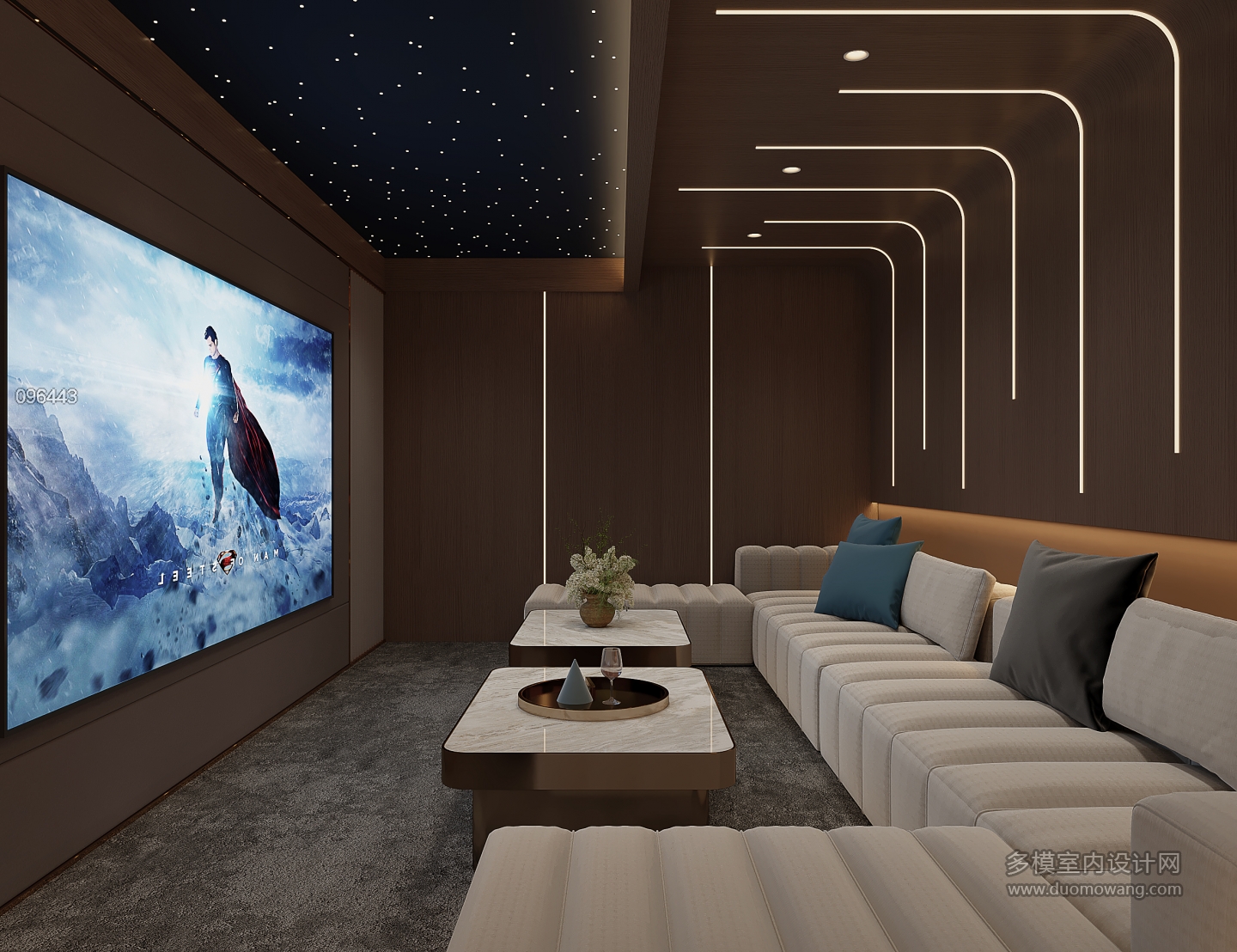 意式负一楼娱乐室