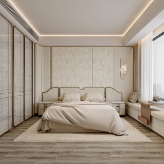 现代轻奢主卧方案二特写
