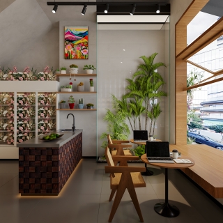 工业风花店特写2