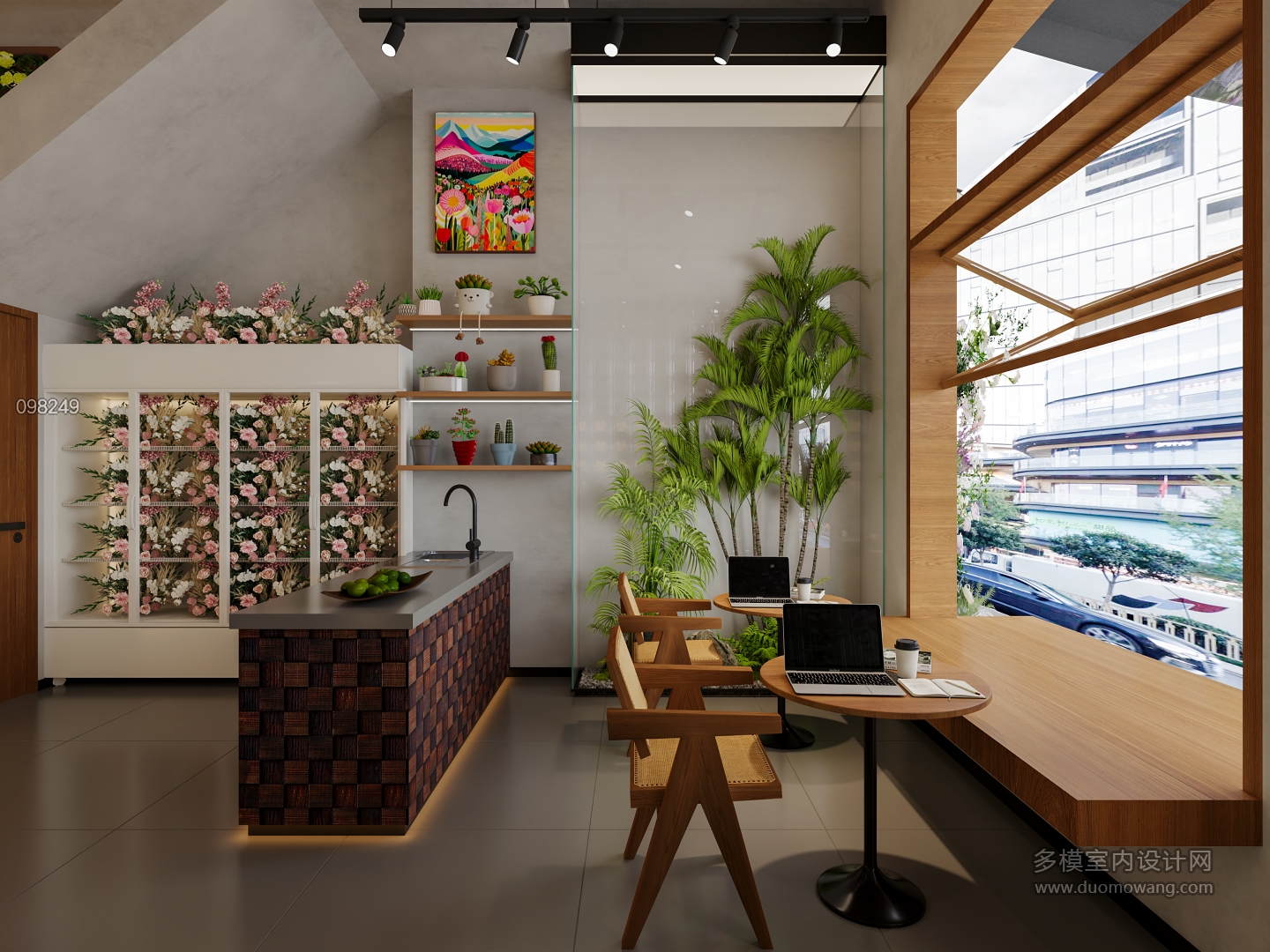 工业风花店特写2