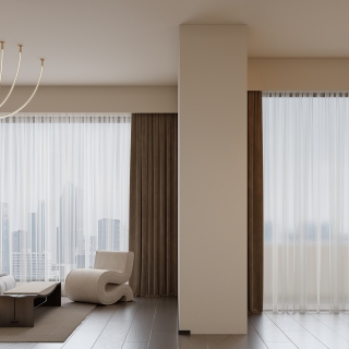 现代极简卧室_特写