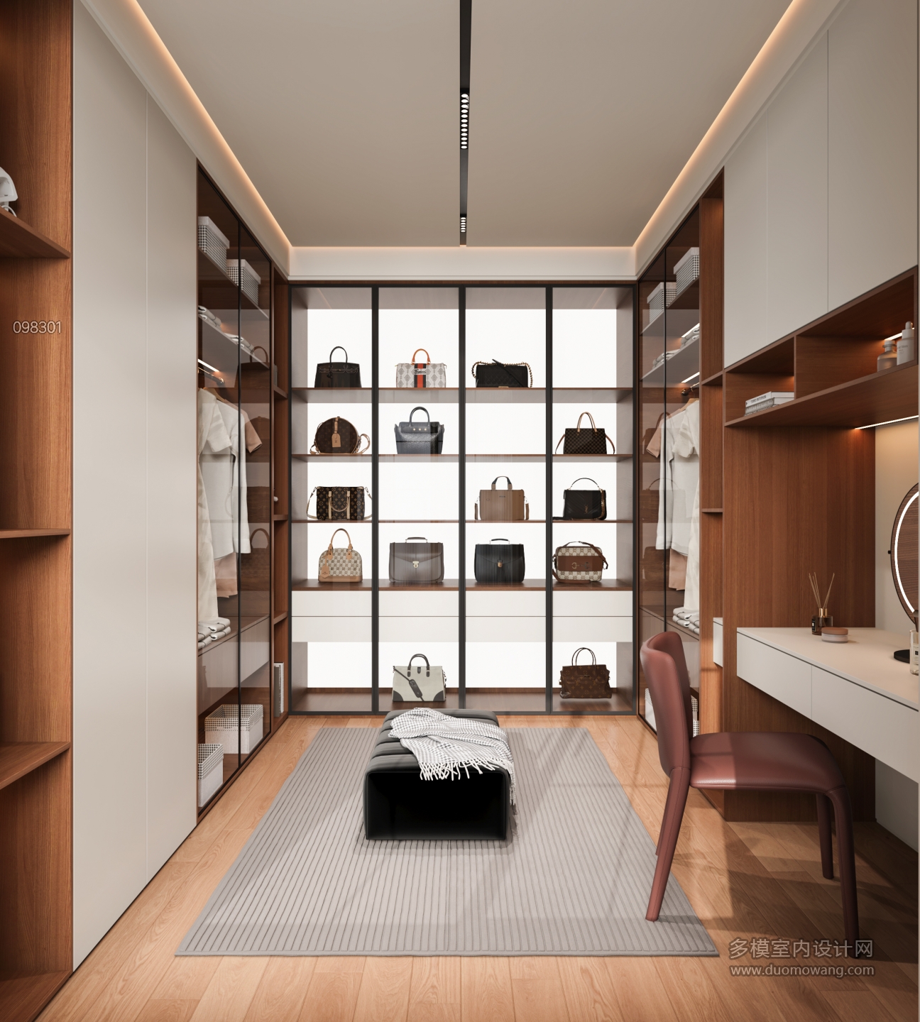 现代中古衣帽间