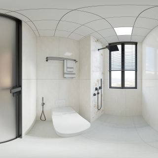 现代卫生间全景