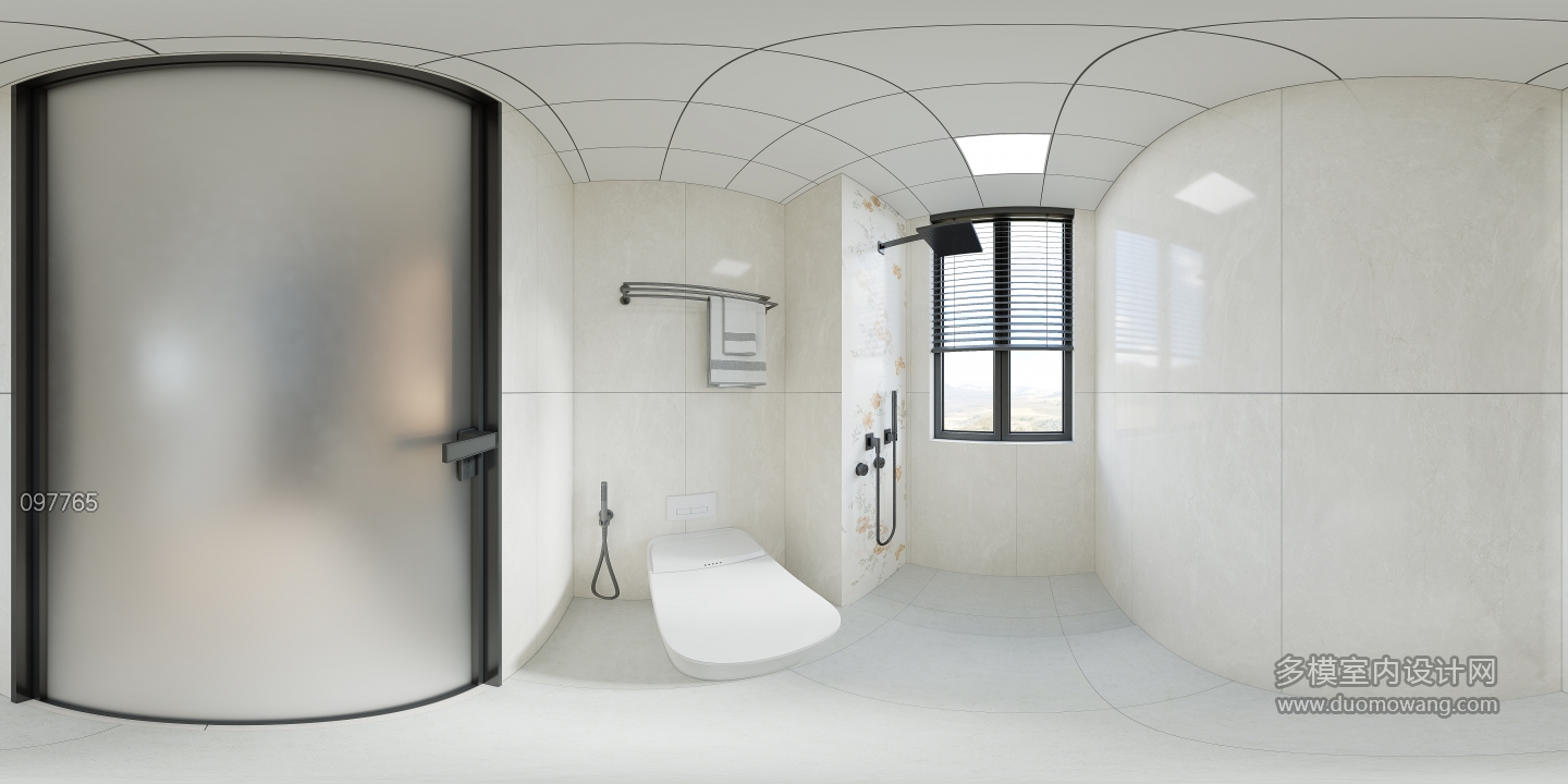 现代卫生间全景