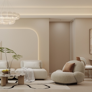 奶油-客厅特写2