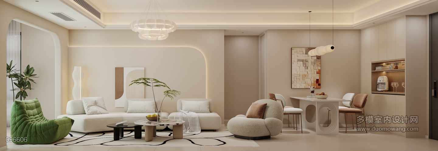 奶油-客厅特写2