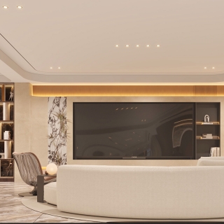 现代负一电视墙