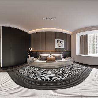 现代主卧室全景