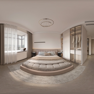 现代主卧室全景