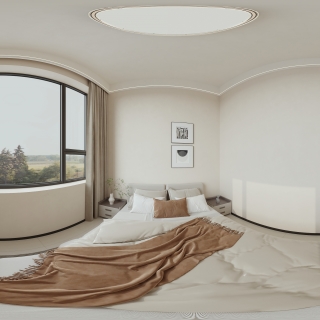 现代二楼 卧室5 全景