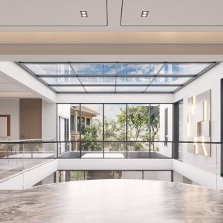 现代二层楼梯间