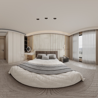 现代-主卧全景