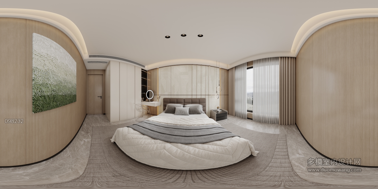现代-主卧全景
