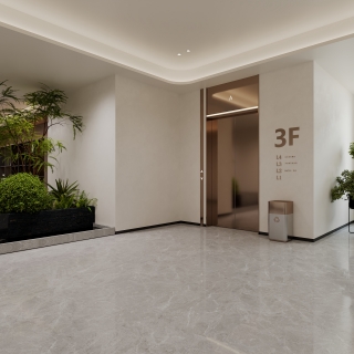 现代3号楼3层电梯厅