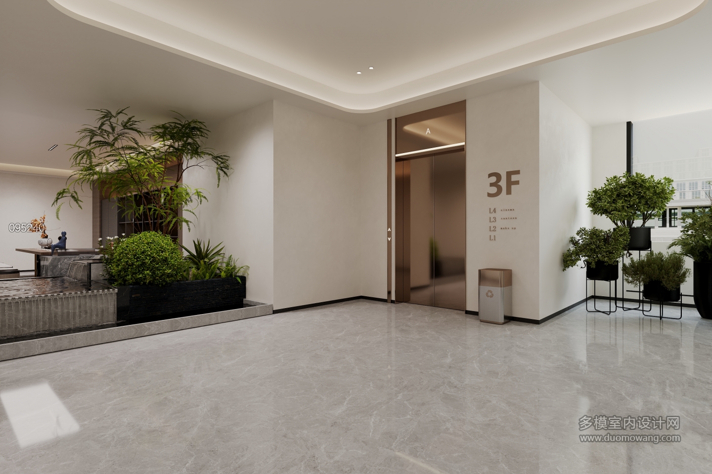 现代3号楼3层电梯厅