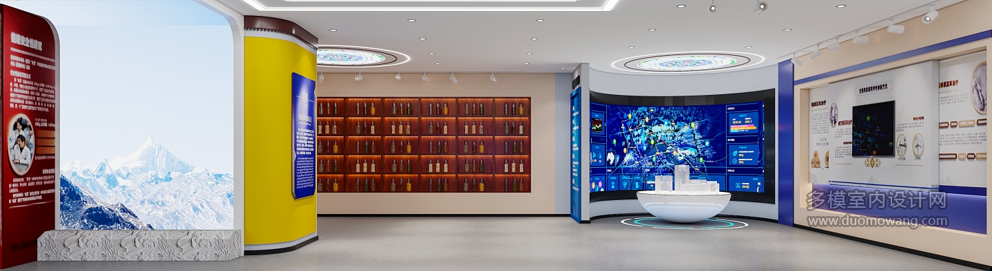 张总药店展厅_1d_互动式灯光混合