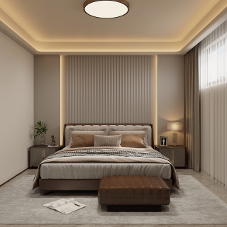 意式负一楼卧室