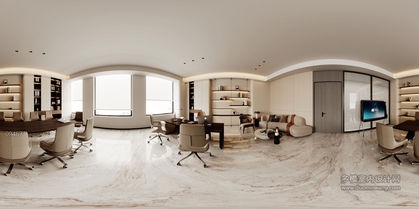 现代办公室全景