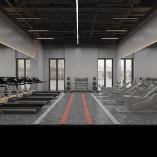 现代工装娱乐 餐饮 包房 健身 (13)