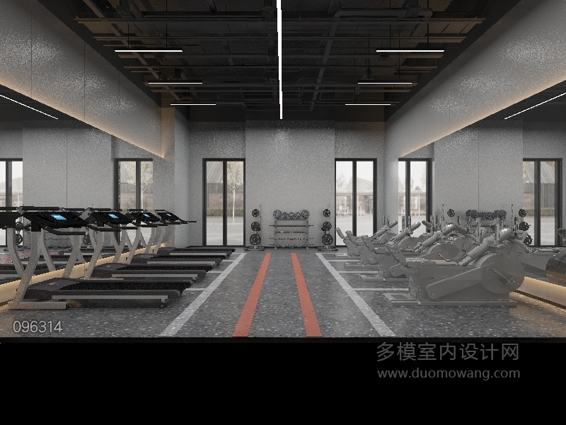 现代工装娱乐 餐饮 包房 健身 (13)