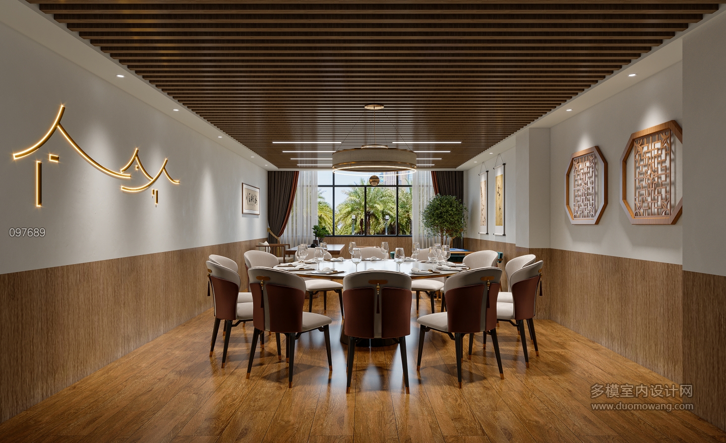 新中式餐厅2f包间