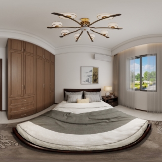 新中式一楼卧室