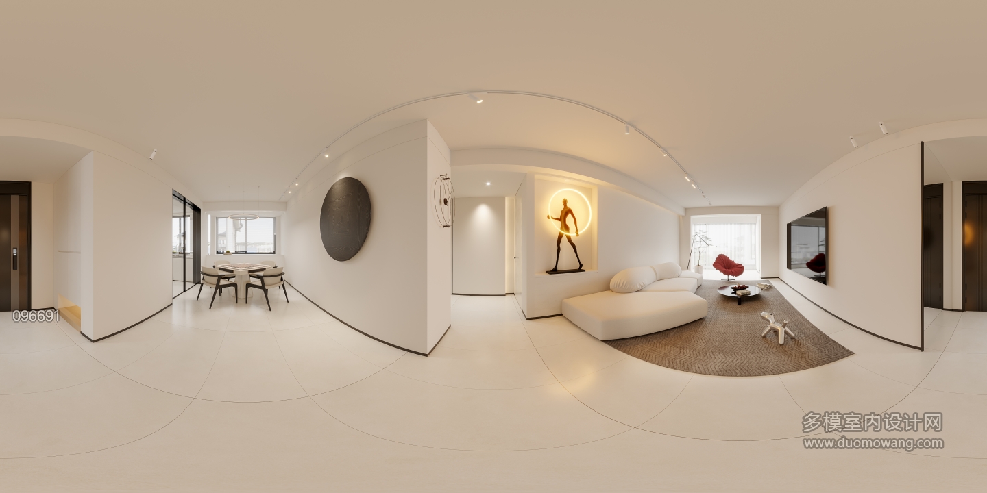 现代客餐厅全景